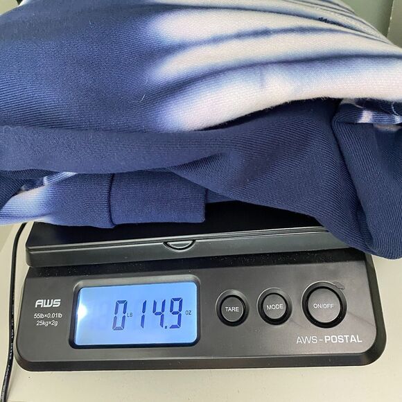 NWT Madewell Blue Tie Dye Hoodie Sweatshirt Pullover 100% Cotton Womens Small - Picture 8 of 8